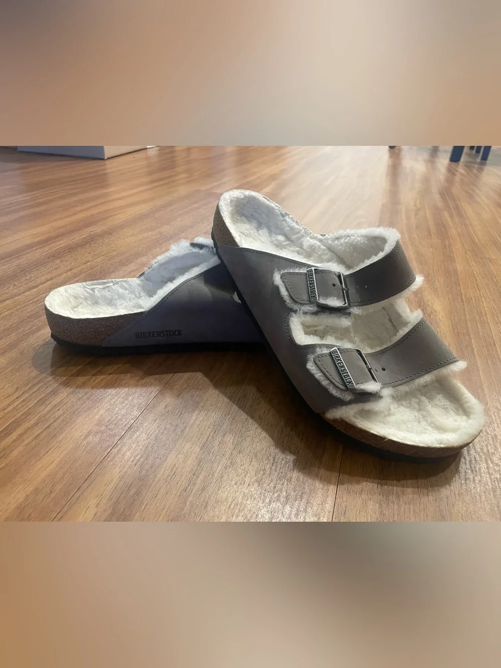 Birkenstock Shearling-Lined Clog in Cream